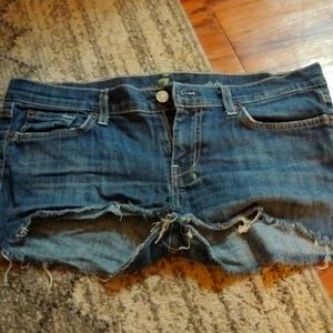 Women's denim cut off shorts
